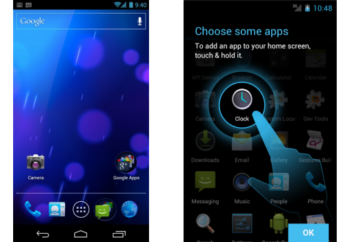 icehome Home screen changes