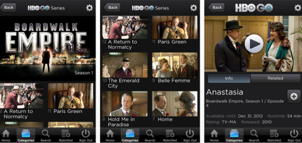 HBO Go for iPhone