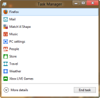 Windows 8 task manager simple