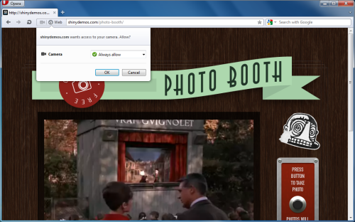 opera 12 camera support