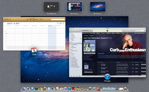 OS X mission control