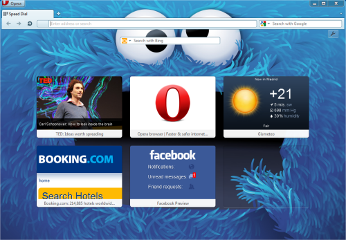 opera 12 cookie monster theme