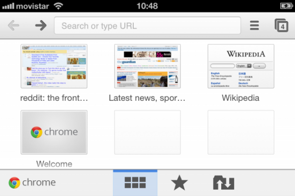 Chrome on iOS
