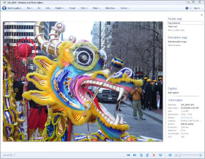 Windows Live Photo Gallery