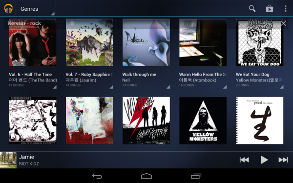 Google Play Music on Nexus 7