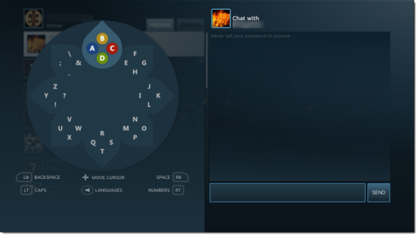 steam big picture keyboard