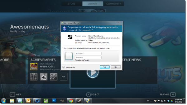 steam big picture pop up