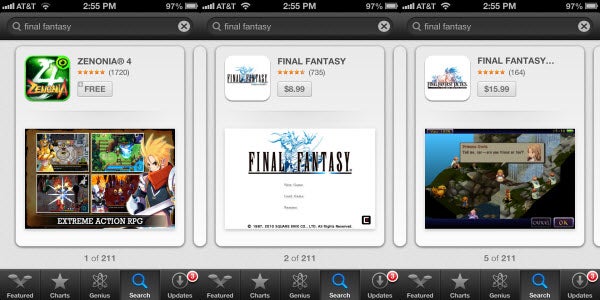 App Store iPhone Final Fantasy