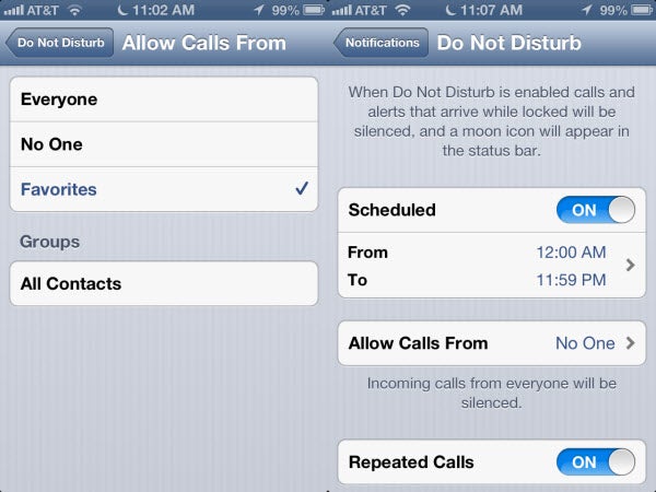 Apple iOS 6 iPhone Do Not Disturb