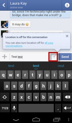 Stay diligent and make sure your location button is grey if you want it turned off