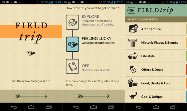 field trip main interface field trip main interface