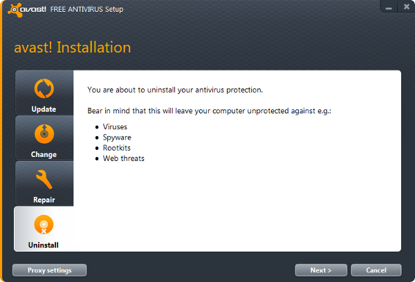 uninstall avast! uninstall avast!