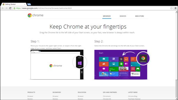 google chrome for windows 8