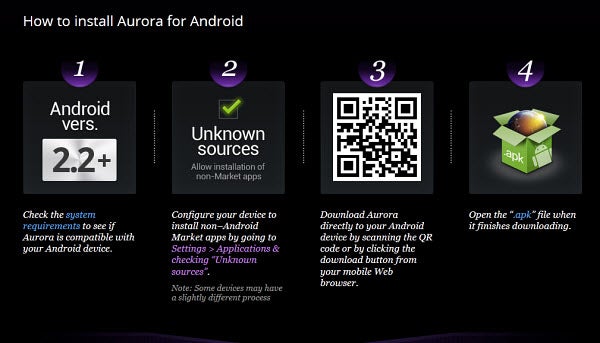 How to install Aurora for Android directly from Firefox's website