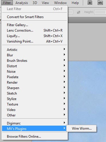 Locate your new plugin in the Filter dropdown menu