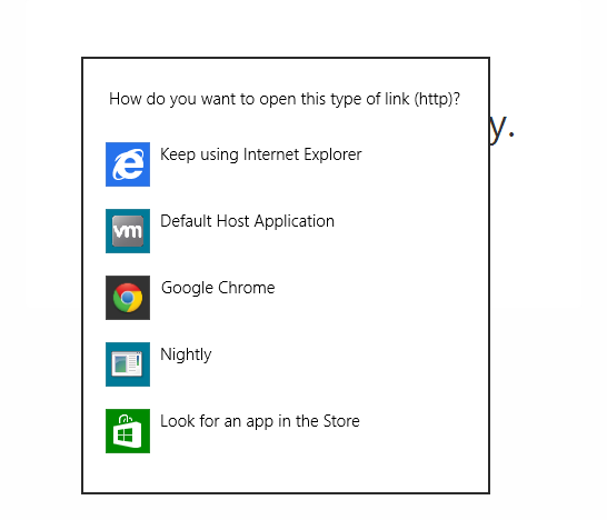 choose default browser google chrome windows 8