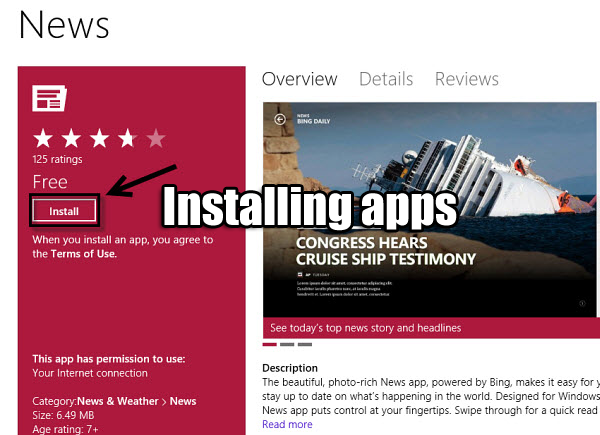 installing apps