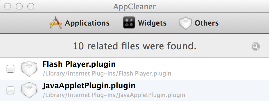 java appcleaner