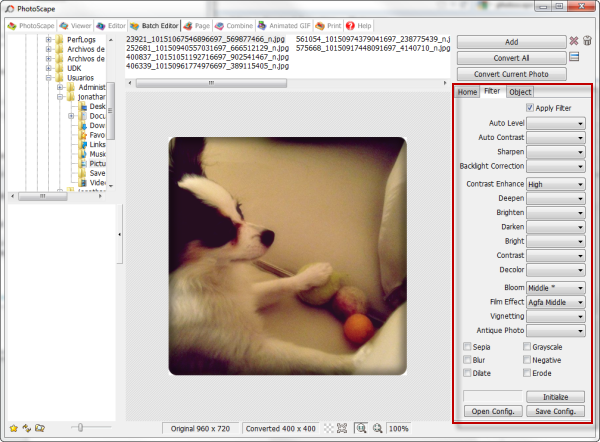 Photoscape add filters