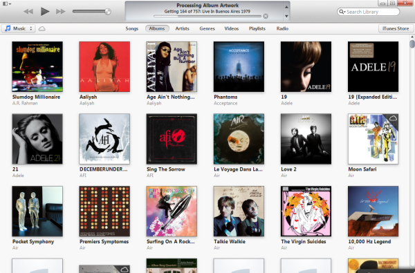 itunes 11 album view