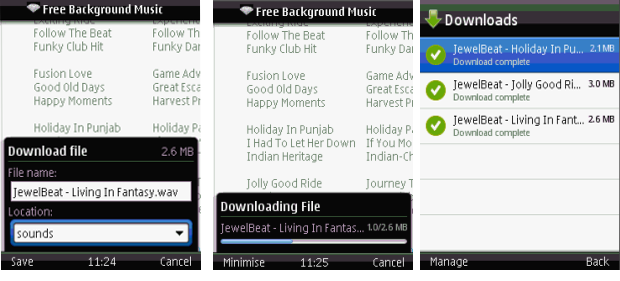 Opera Mini download manager