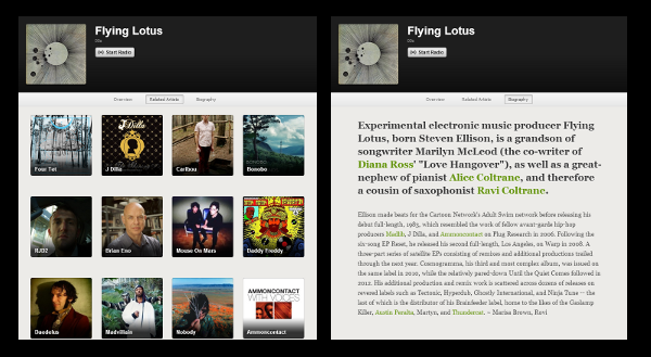 related artists and bio
