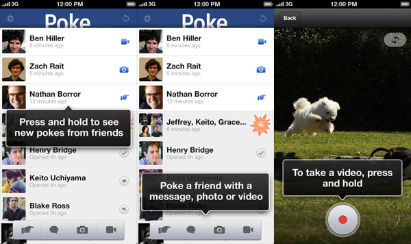 Facebook poke Facebook poke
