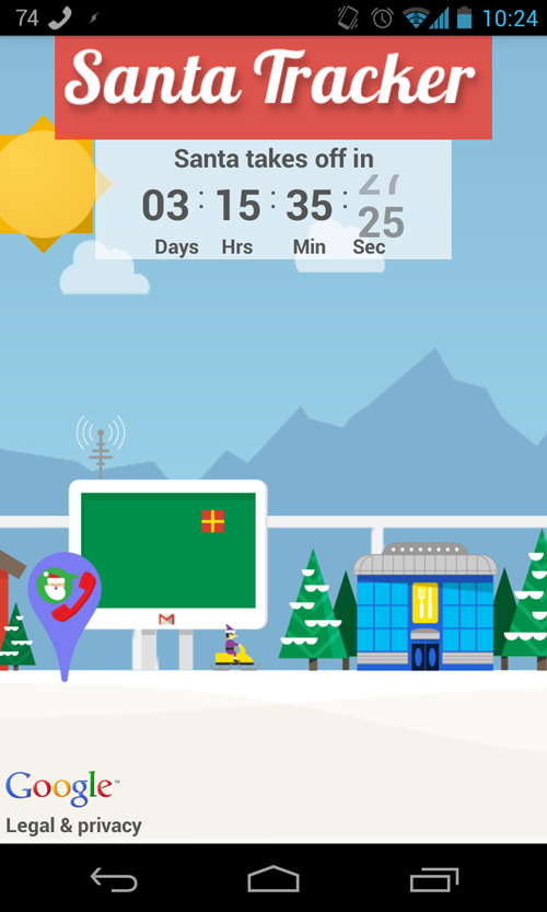 google android santa tracker