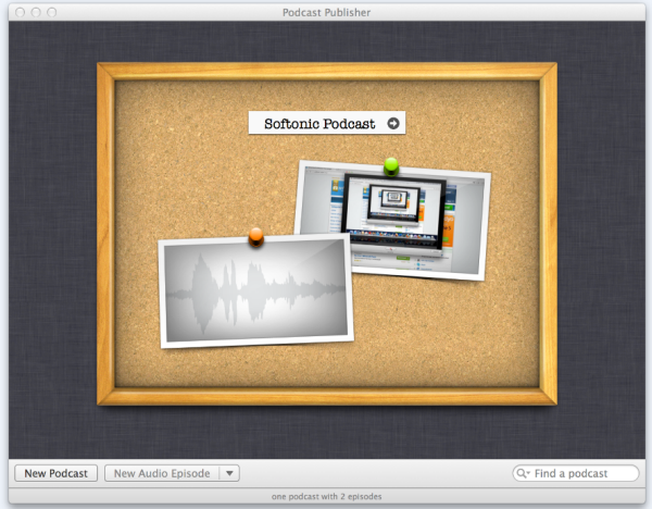 podcast publisher noticeboard mac
