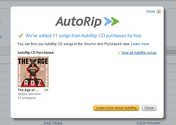 amazon cloud player autorip
