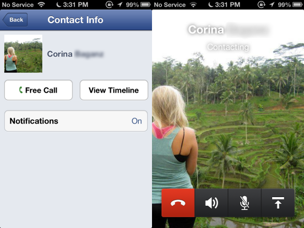 facebook messenger calling