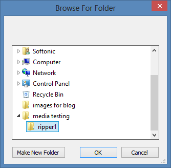 Choose output folder Choose output folder