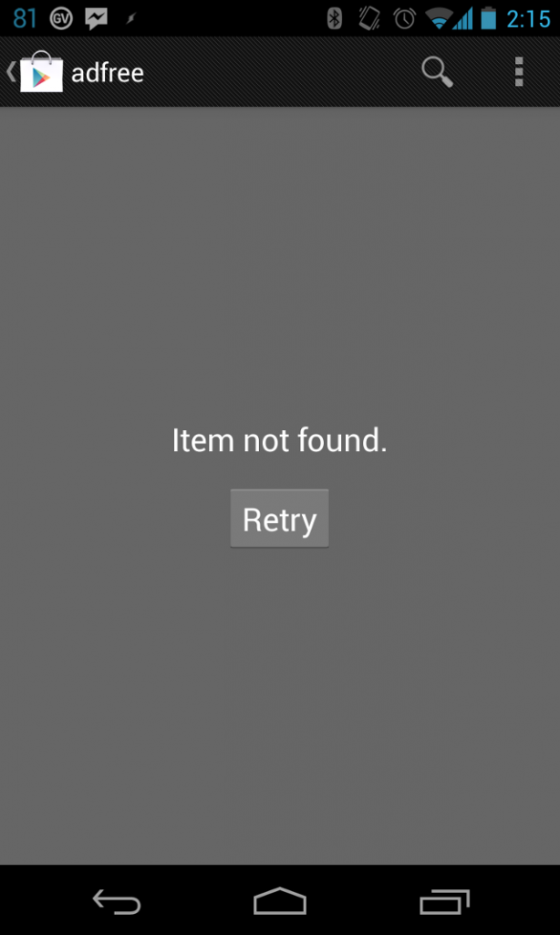 adfree not found