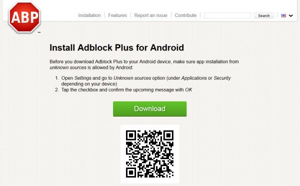 adblock plus qr code install