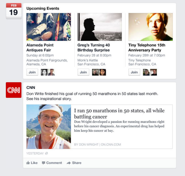 facebook news feed