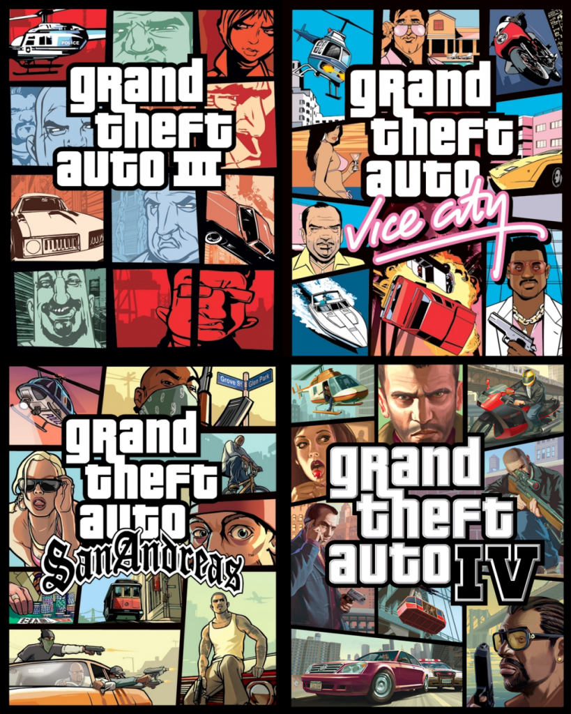 GTA box art history