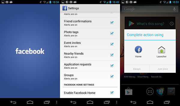 enabling facebook home enabling facebook home