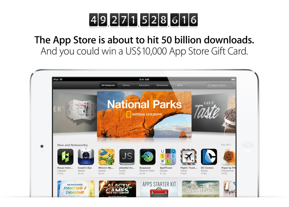 apple 50 billion downloads apple 50 billion downloads