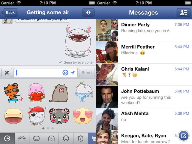 FB messenger combined