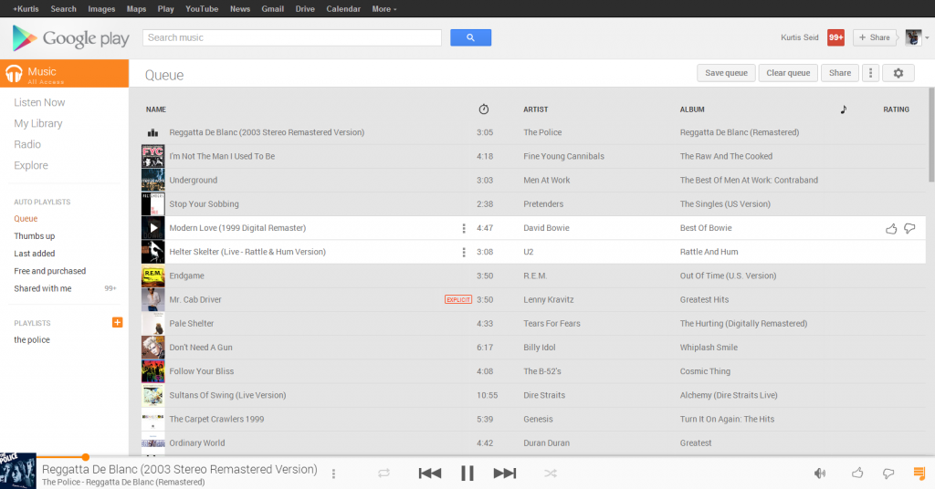 google music player