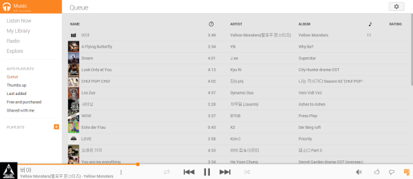 google play music all access playlists
