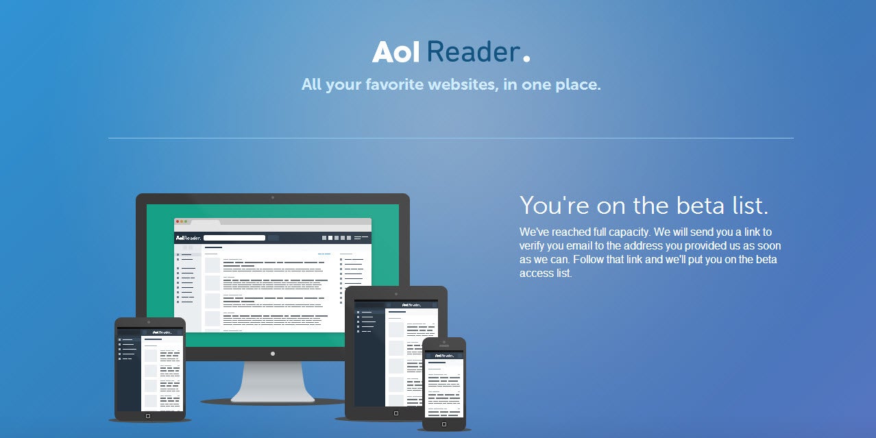 aol reader beta