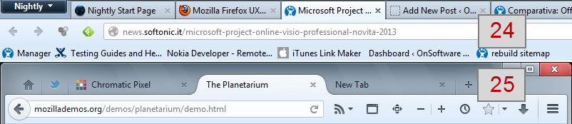 Firefox 24 vs. 25
