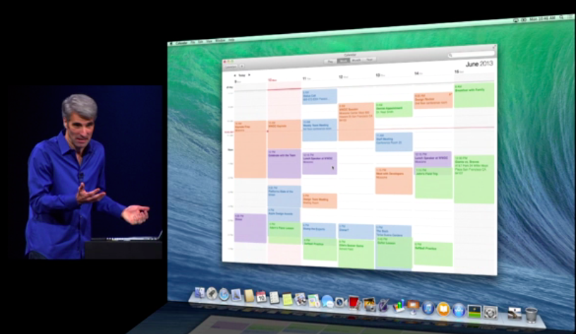 OS X mavericks calendar