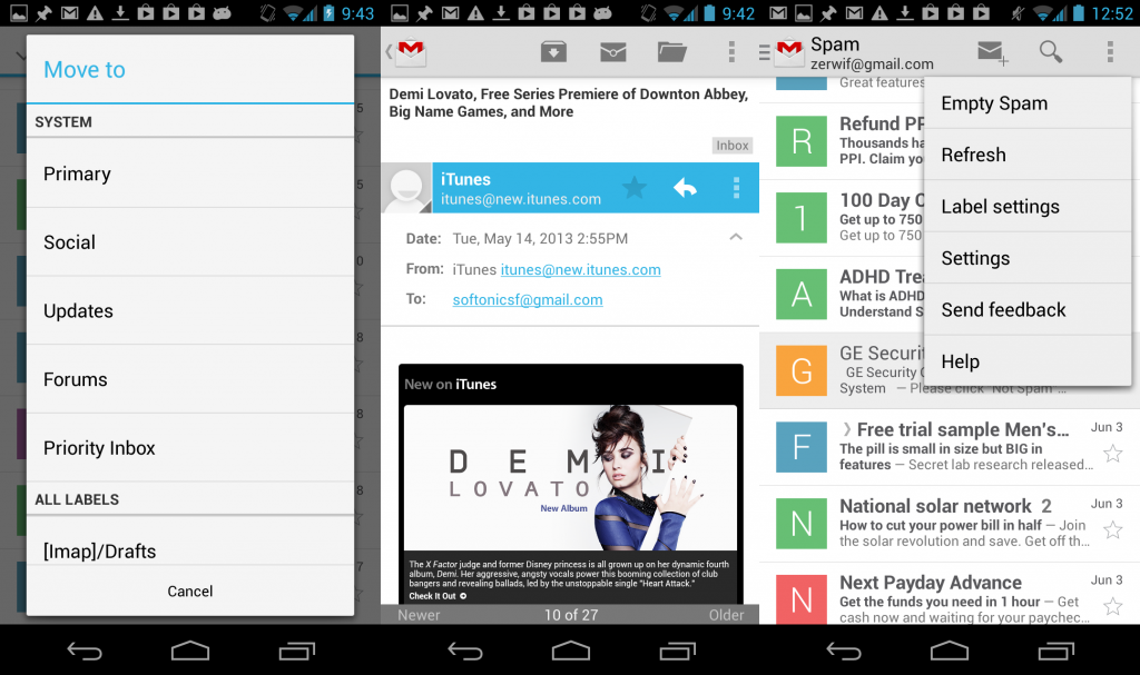 Android gmail 2