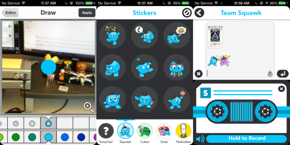 drawing and stickers