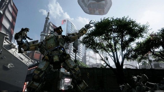 Titanfall - Titan throws pilot