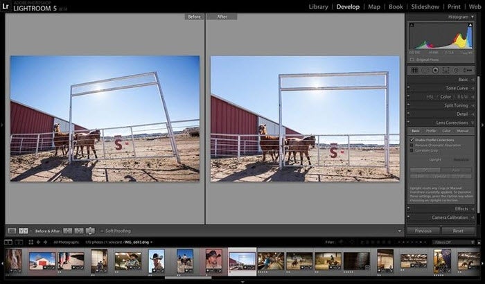 lightroom upright tool