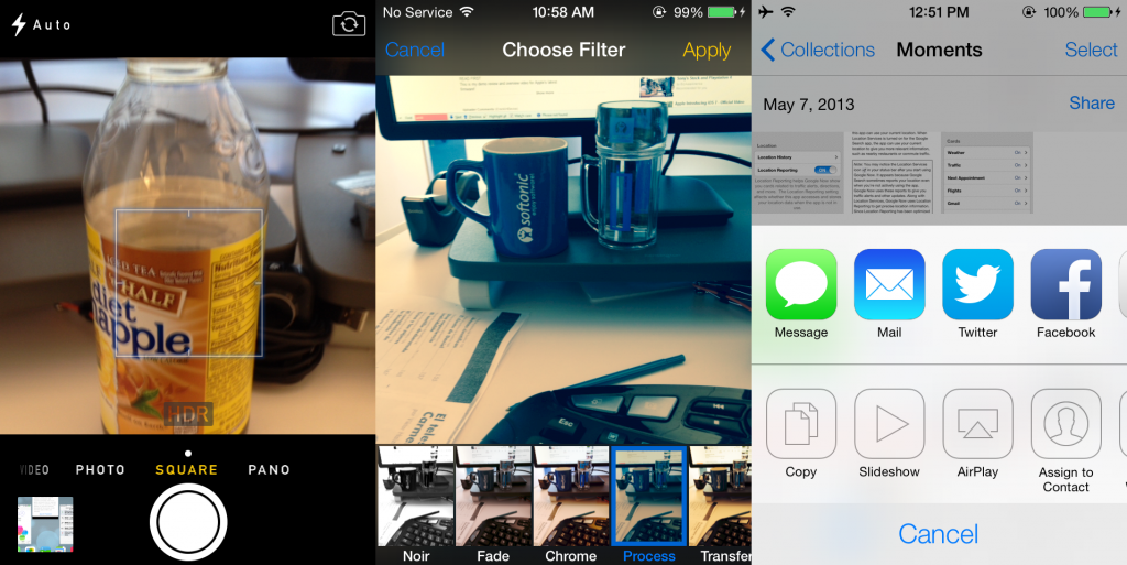 photo options