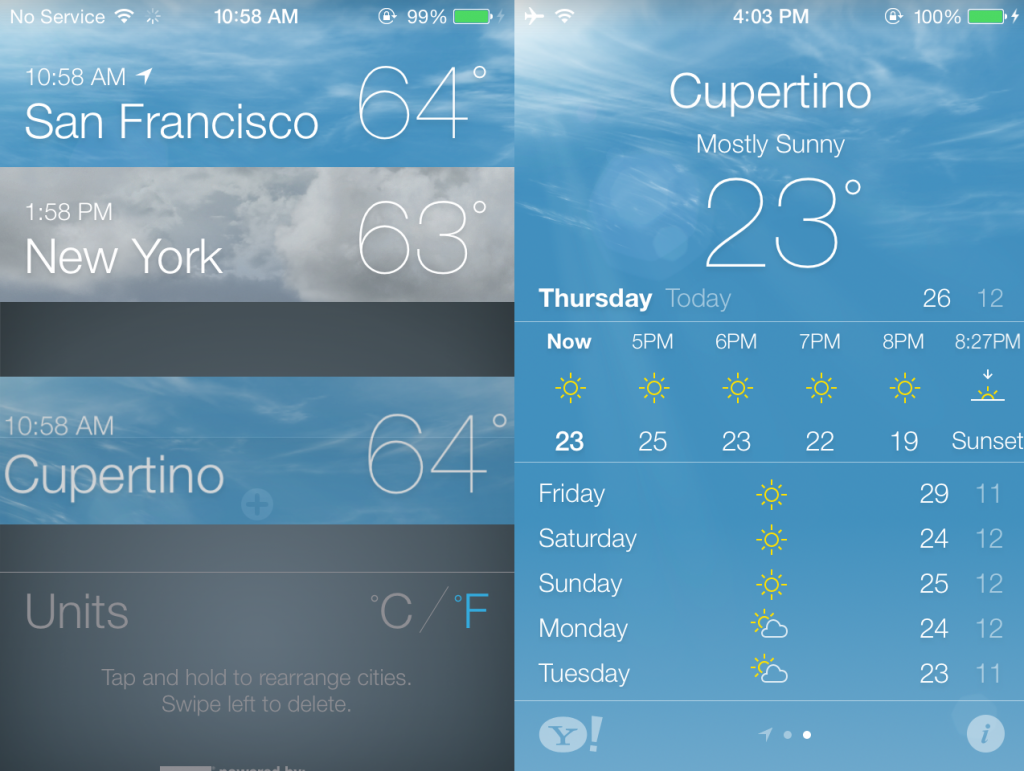 weather app